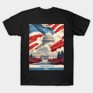 Washington DC United States of America Tourism Vintage Poster T-Shirt